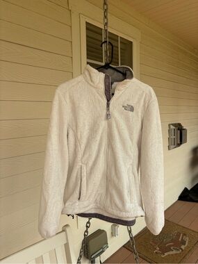 The North Face White Plush Fleece Jacket